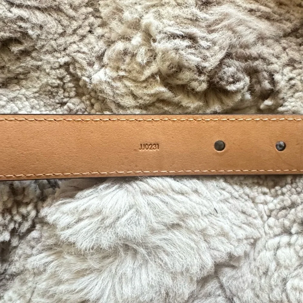 LOUIS VUITTON Brown LV Monogram 25MM Belt size 85/34 (NWT)
